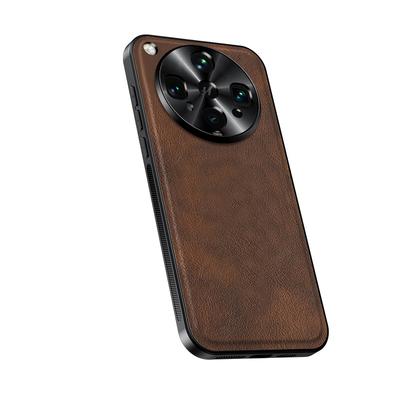 Oppo Find X8 Ultra Kılıfı Zarif Deri Leke Tutmaz Aşınmaya Dayanıklı Lens Tam Korumalı Kaymaz Tutuş Kenar Kapak Kabuk