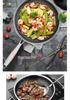 316L Stainless Steel Frying Pan for Home Use, Flat Bottom, Non-Coated, Ideal for Steak and Fried Eggs, Compatible with Induction and Gas Stoves
