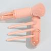 4 In 1 Telescopic Makeup Brush Portable Travel Makeup Brushes Set Eyeshadow Loose Powder Mini Makeup Brush Beauty Tools