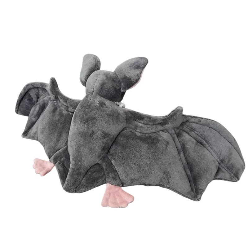 New 25cm Halloween Plushy Stuffed Bat Doll Plush Throw Pillow for Boys and Girls Christmas Halloween Decoration Holiday Gifts