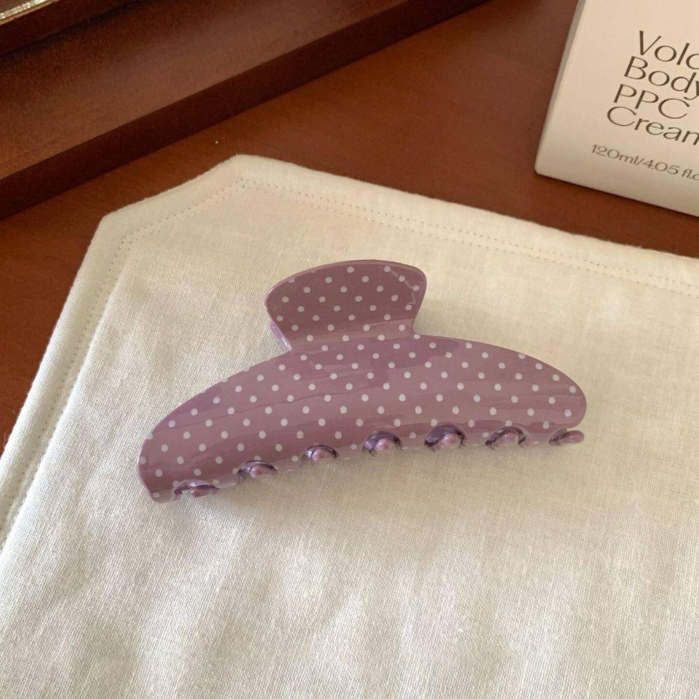 Hairpin Polka Dot Hair Clip Large Grab Clip Personalized Acetic Acid Hair Claw Hair Accessories
