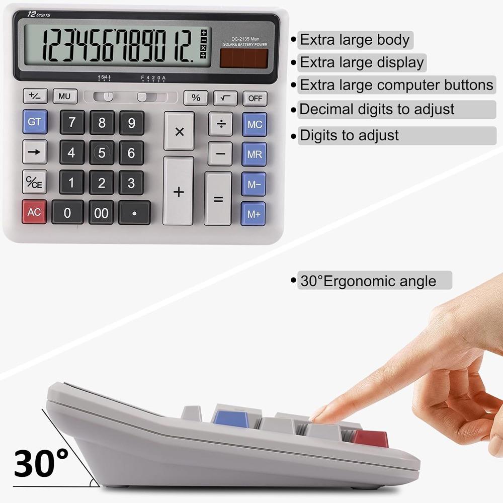 Large Display Desktop Calculator Big Buttons Office Calculator Accounting Calculator  For Office