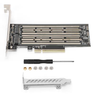Transfer Card MKey NVMe M.2 To PCIe X8 Double Digit Large Capacity Storage SSD Adapter Card