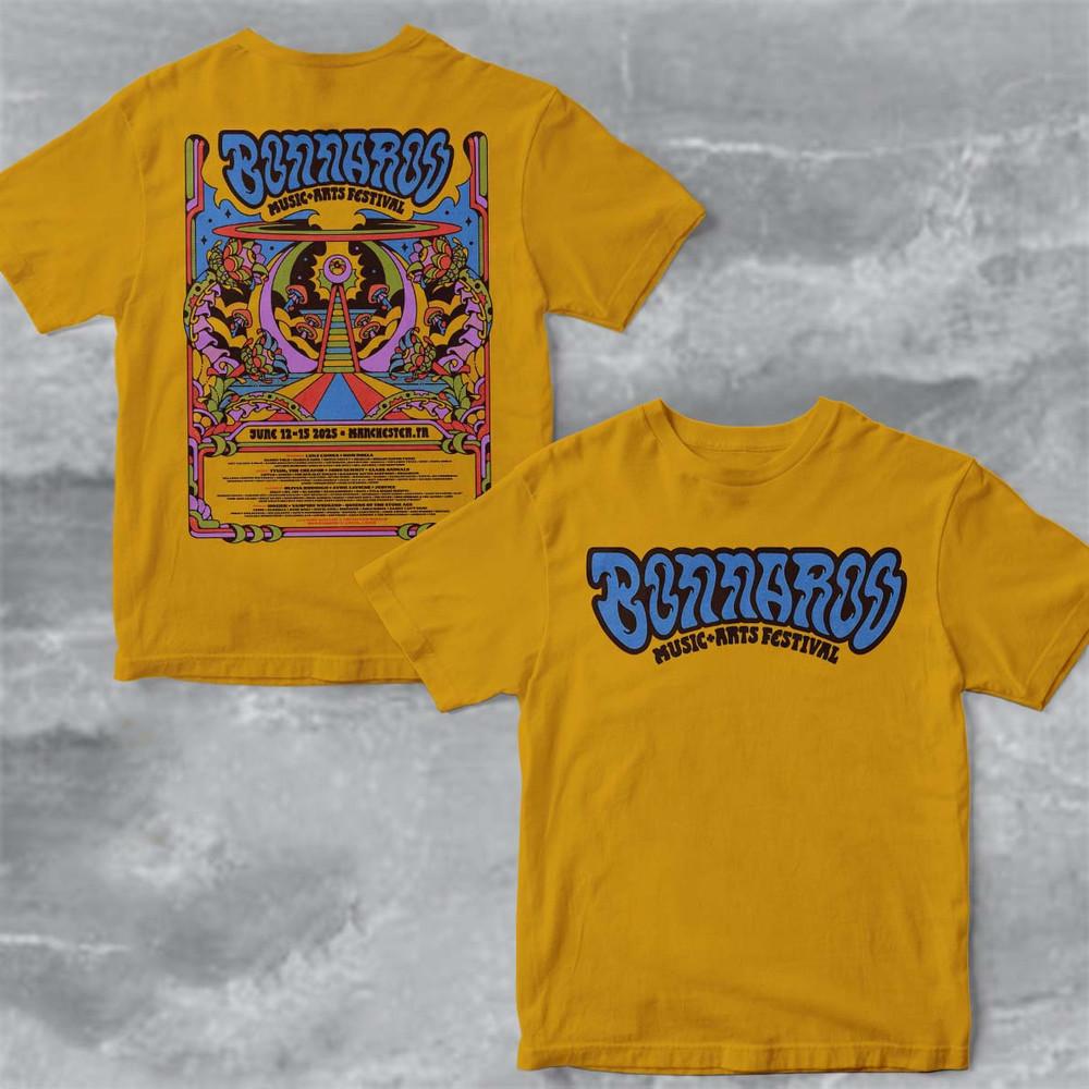 New Bonnaroo Music Gift For Fan Yellow T-shirt Unisex T-Shirt L
