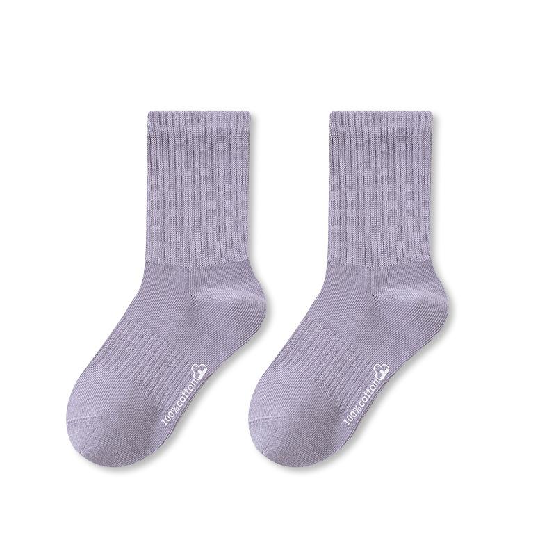 Premium A-Class Cotton Kids Crew Socks Antibacterial Seamless Sports Socks for Boys Girls Spring Autumn Winter