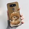 Cute Case For LG Q8 Funda Fashion Capa Coque Printing Shell Protective Cover Soft Silicone Cartoon Black Casing