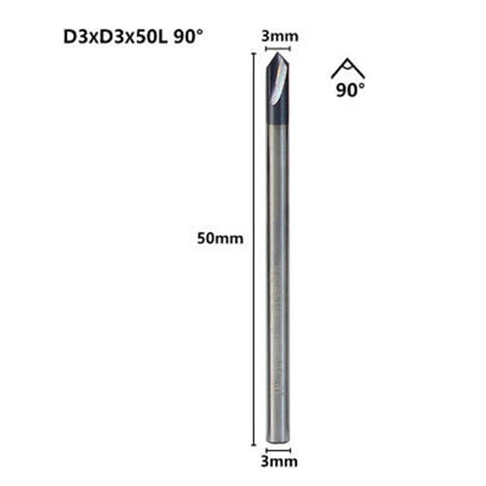 

End Mill 90 Degree Carbide Router Chamfer Engineering Tool D3
