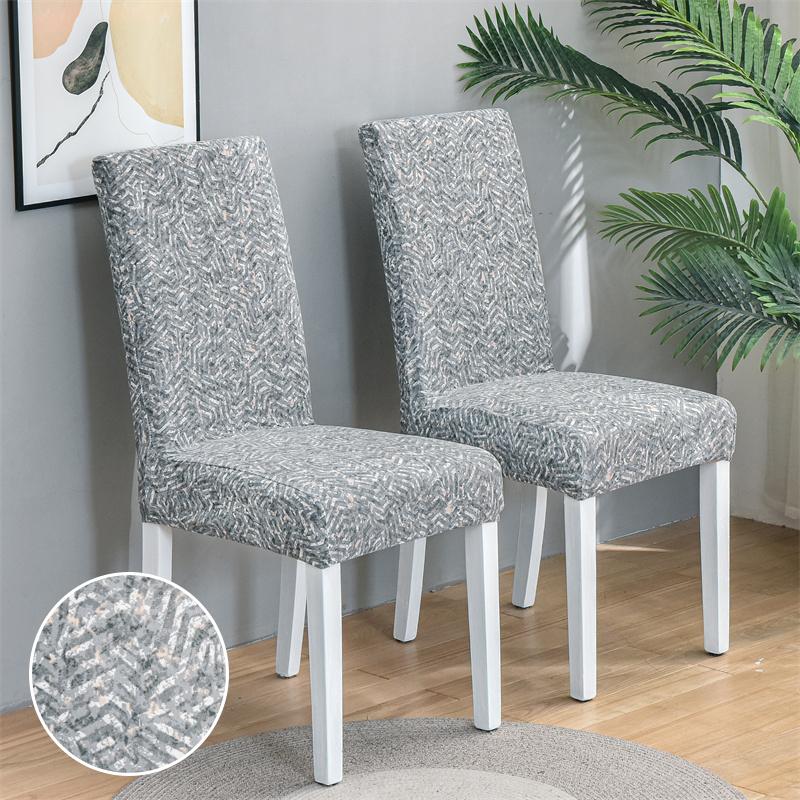 Chair Covers Set Of 1/2/4/6 Pcs, Parson Chair Slipcovers For Dining Room, Removable Kitchen Chair Cover For El And Ceremony