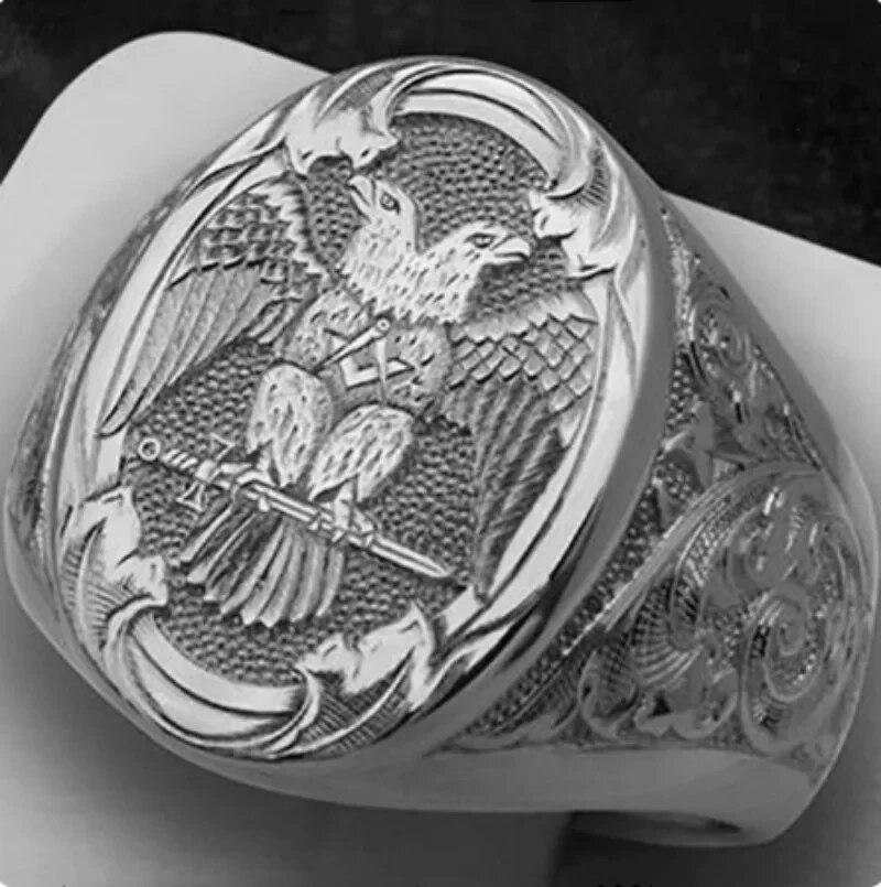 

Вінтажна каблучка з міфологією про ангела для чоловіків, кільця для вечірок у західному стилі, ювелірні вироби, аксесуари для рук, розмір 6-13, повний розпродаж 13