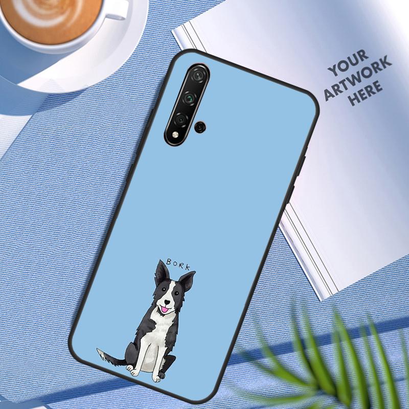 Border Collie Dog For Huawei Nova Y90 Y60 Y70 Y91 Y61 Y72 Y73 3i 7i 8i 11 12i 9 10 SE P20 P30 Pro P40 Lite Case