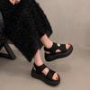 Platform Sandals Women's Summer New Small Height Increase Muffin Shoes Sports Beach Shoes