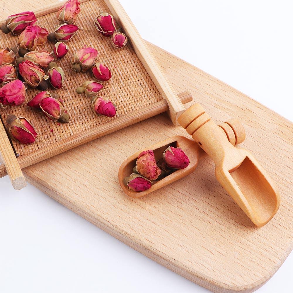 Wood Cooking Baking Tools Wooden Bath Salt Spoon Wooden Spoon Sugar Tea Spoon Coffee Tea Scoops