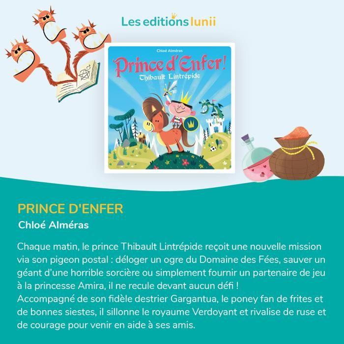 Console educative - lunii - coffret prince d'enfer - 12 histoires interactives - 3 ans et plus - 1h20 d'écoute