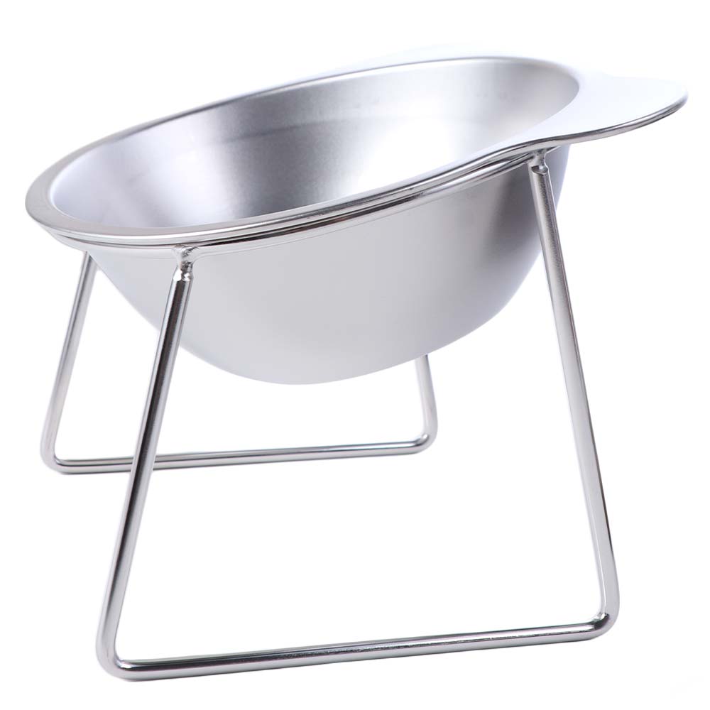 Anti overturning Stainless Steel Cat Bowl Fall-Resistant High Foot Dog Feeder Pet Supplies