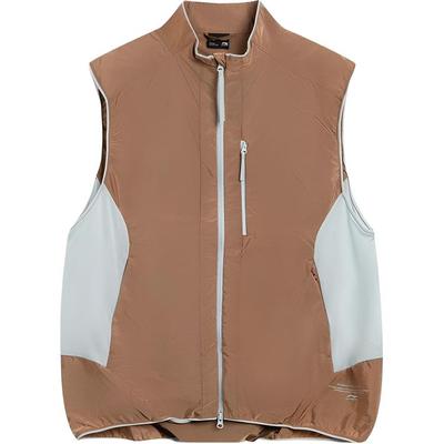 Li Ning Stand Collar Zipper Comfortable Versatile Color Block Vest Men Vest AMDV067-6