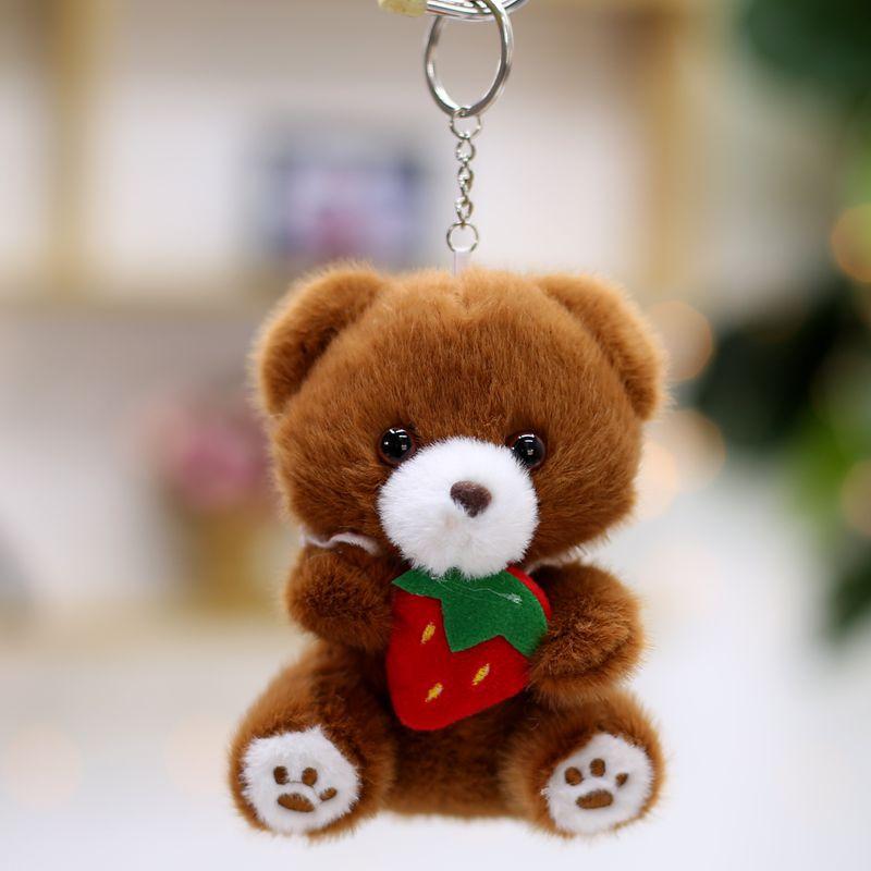 Cute Little Rabbit Pendant Plush Toy Teddy Bear Doll Bag Hanging Keychain Grab Machine Doll Goods