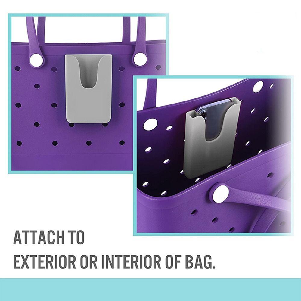 Tragbarer Gummi-Handyhalter Charm-Zubehör Kompatibel mit Taschen Einlegezubehör DIY Handy-Sonnenbrillenetui für Taschen