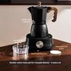 Double Valve Mocha Pot Household Small Hand Cranked Italian Coffee Machine Outdoor Electric Stove Coffee Pot Set
