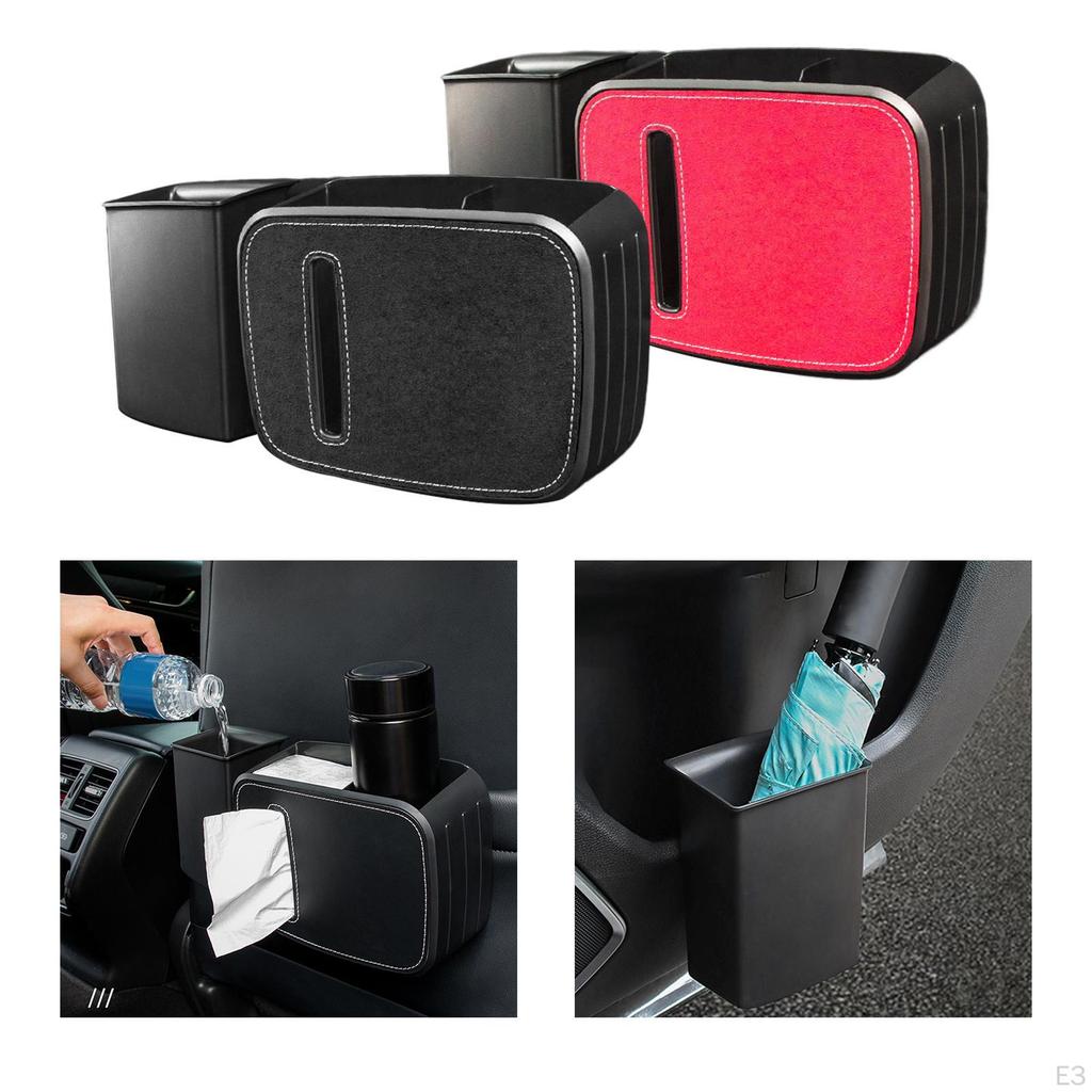 Multi Functional Car Front Seat Organizer Trash Can Bin Automotive Accessories Bottle Holder