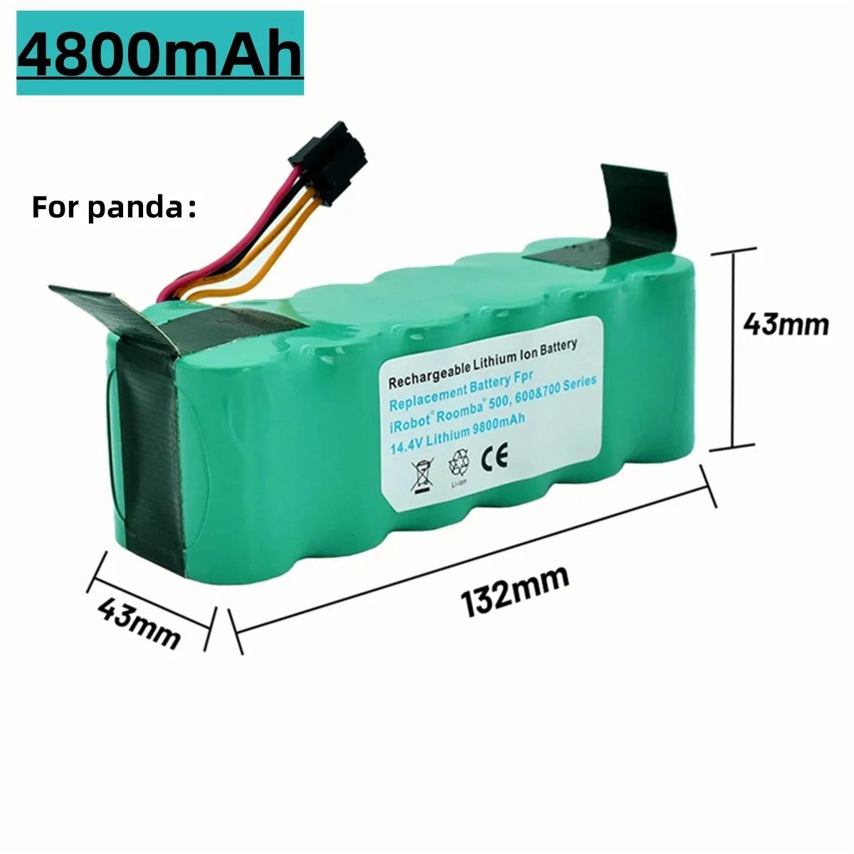 

Аккумуляторы для пылесосов, 14,4 В, 9800 мАч, Panda x500, Dibea x500, x580, x900, Haier T322, T321, T320 CR120 CR121 CR540