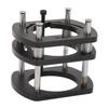 Trimming Machine Router Lift Table Base Aluminum Alloy Router Lift System with 4 Jaw Clamping Black