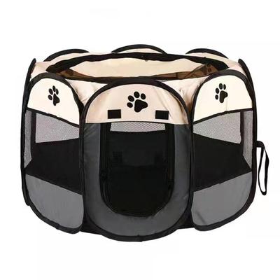 Octagonal Scratch-Resistant Foldable Pet Tent & Fence for Dogs and Cats
