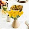 10 Pcs Faux Hydrangea Flowers Artificial Dandelion Elegant Fake Realistic Dandelions Yellow Simulation Adornment Office