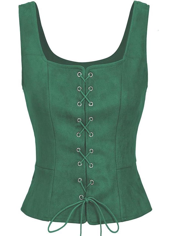 Women's Renaissance Pirate Vest Corset Costume