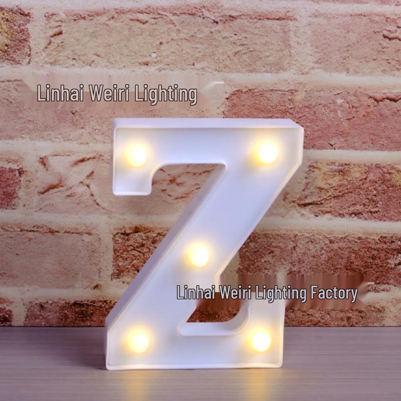 LED Luminous Letter and Number String Lights for Birthday, Proposal, and Event Décor