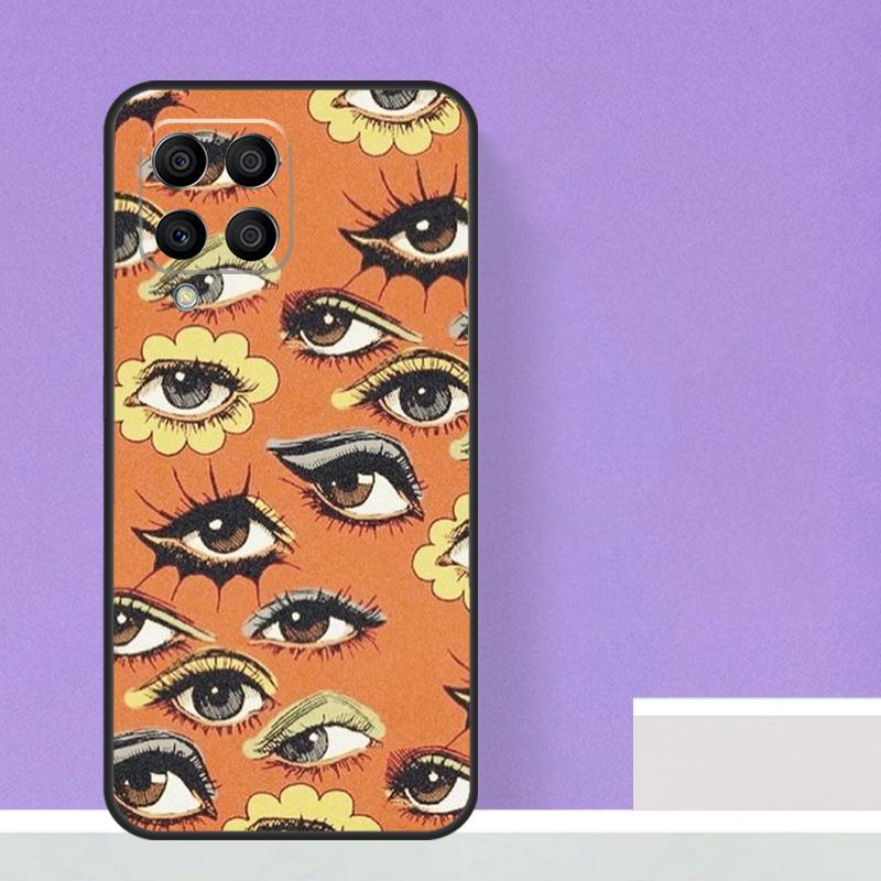 Eye Illustration Case For Samsung Galaxy M21 M31 M15 M55 M56 M36 M16 M06 M13 M33 M53 M12 M32 M52 M14 M34 M54
