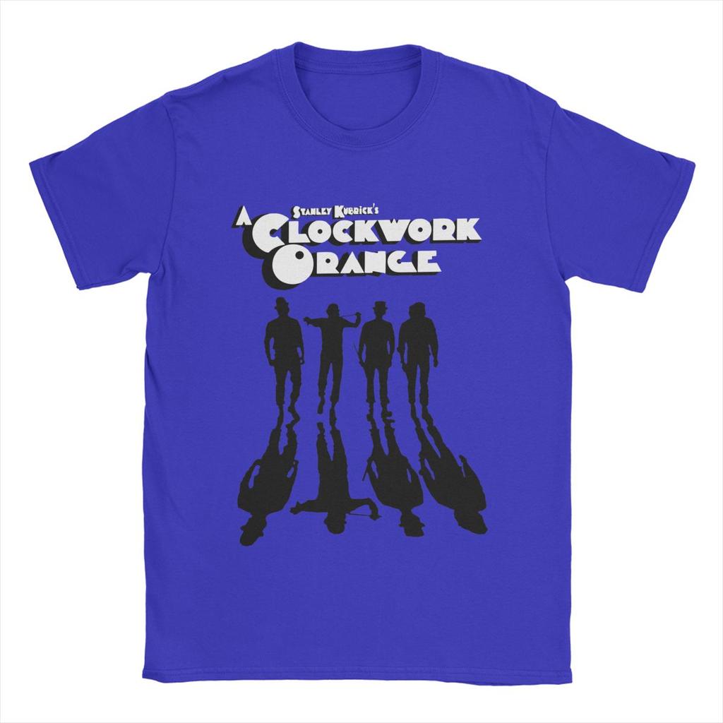 A Clockwork Orange Shadows T-Shirt for Men 100% Cotton T Shirt Walk Mechanics Stanley Kubrick Darkness Tees Plus Size Clothes