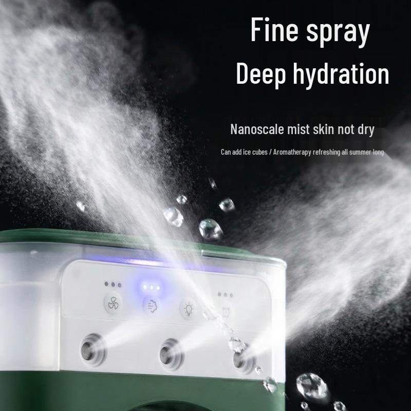 USB Desktop Silent Fan and Humidifier with Aromatherapy Capability