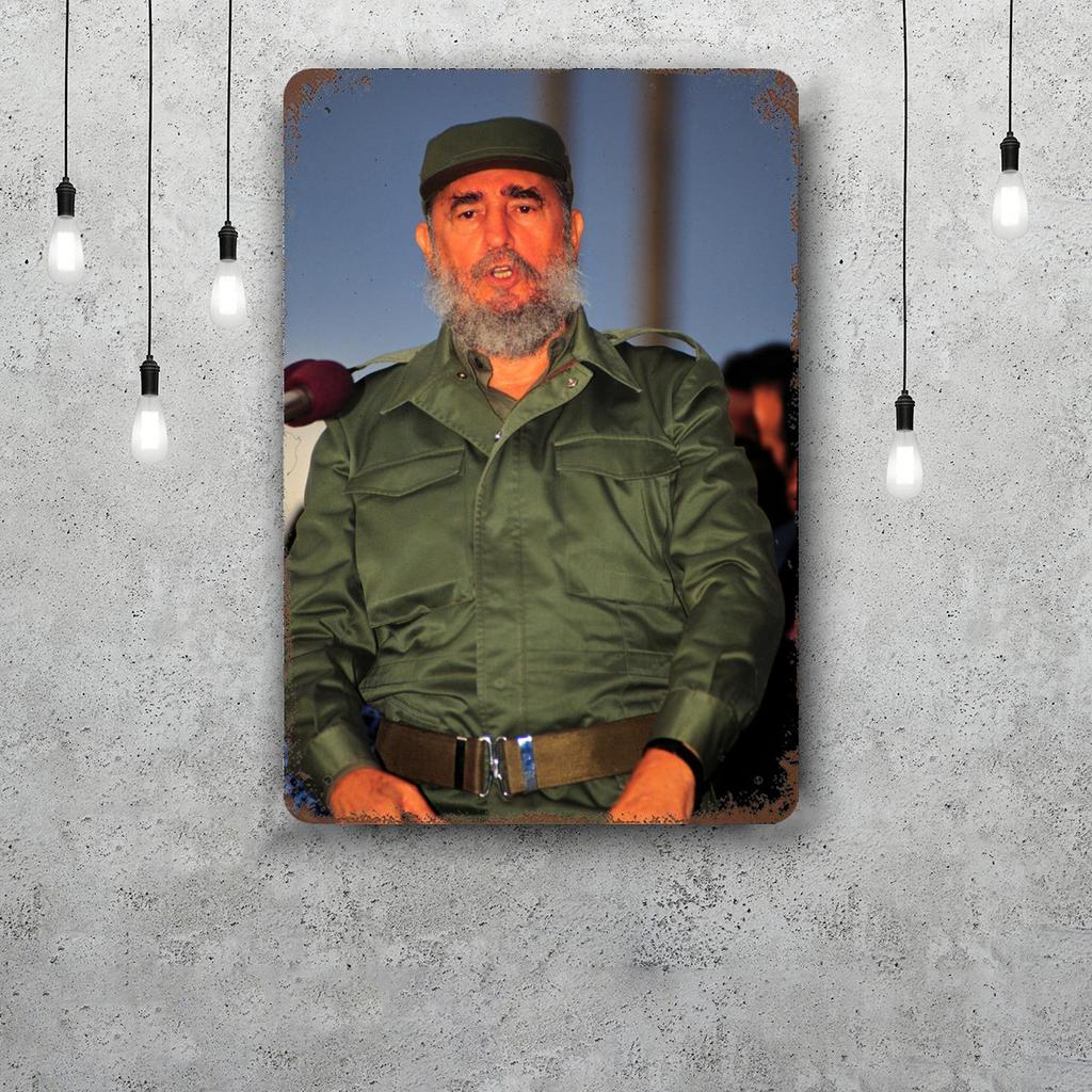 fidel castro Chairman Vintage Metal Tin Signs Posters Decor Retro Metal Plaque Wall Art Decor for Garage Bar