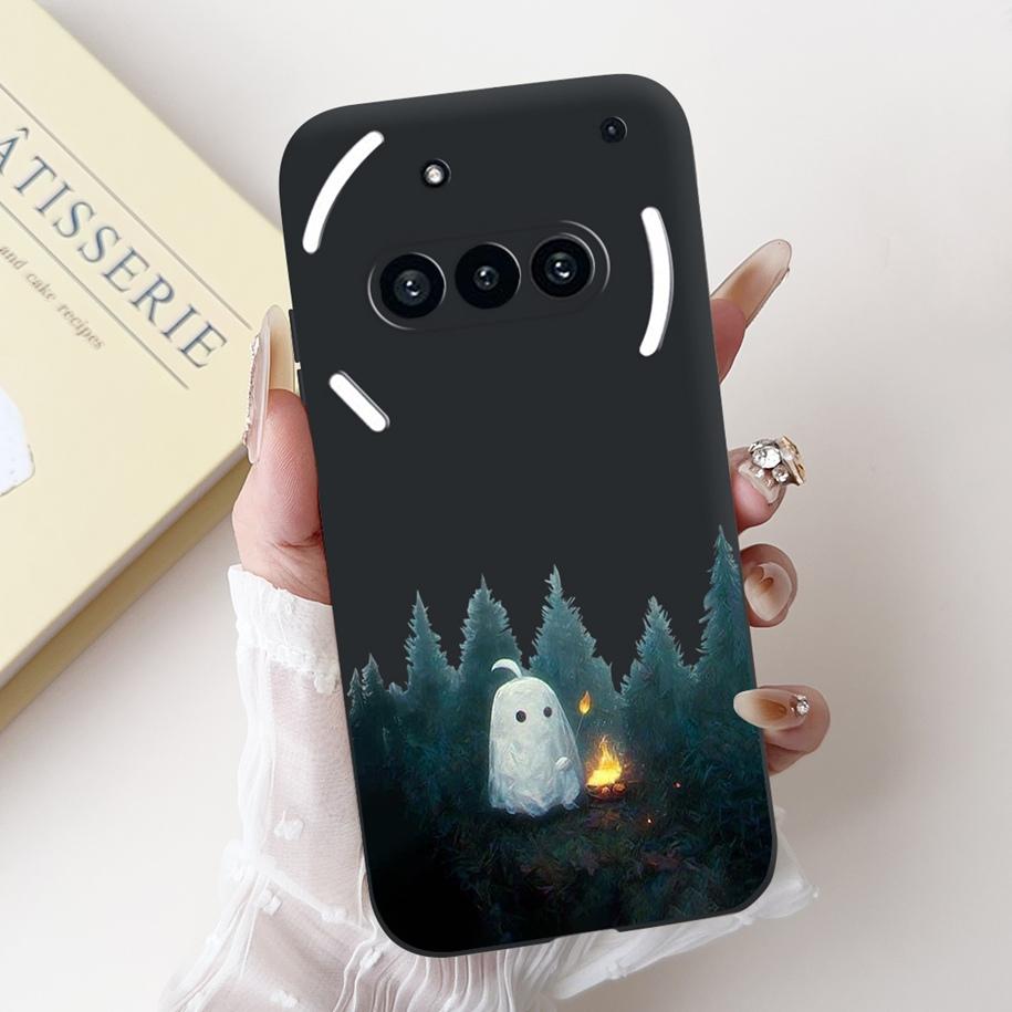 Para Funda Nothing Phone 3A A059 Lindo Dibujo Animado Panda Astronauta Silicona Suave Negro Mate Cubierta Para Nothing Phone3a Pro A059P Fundas