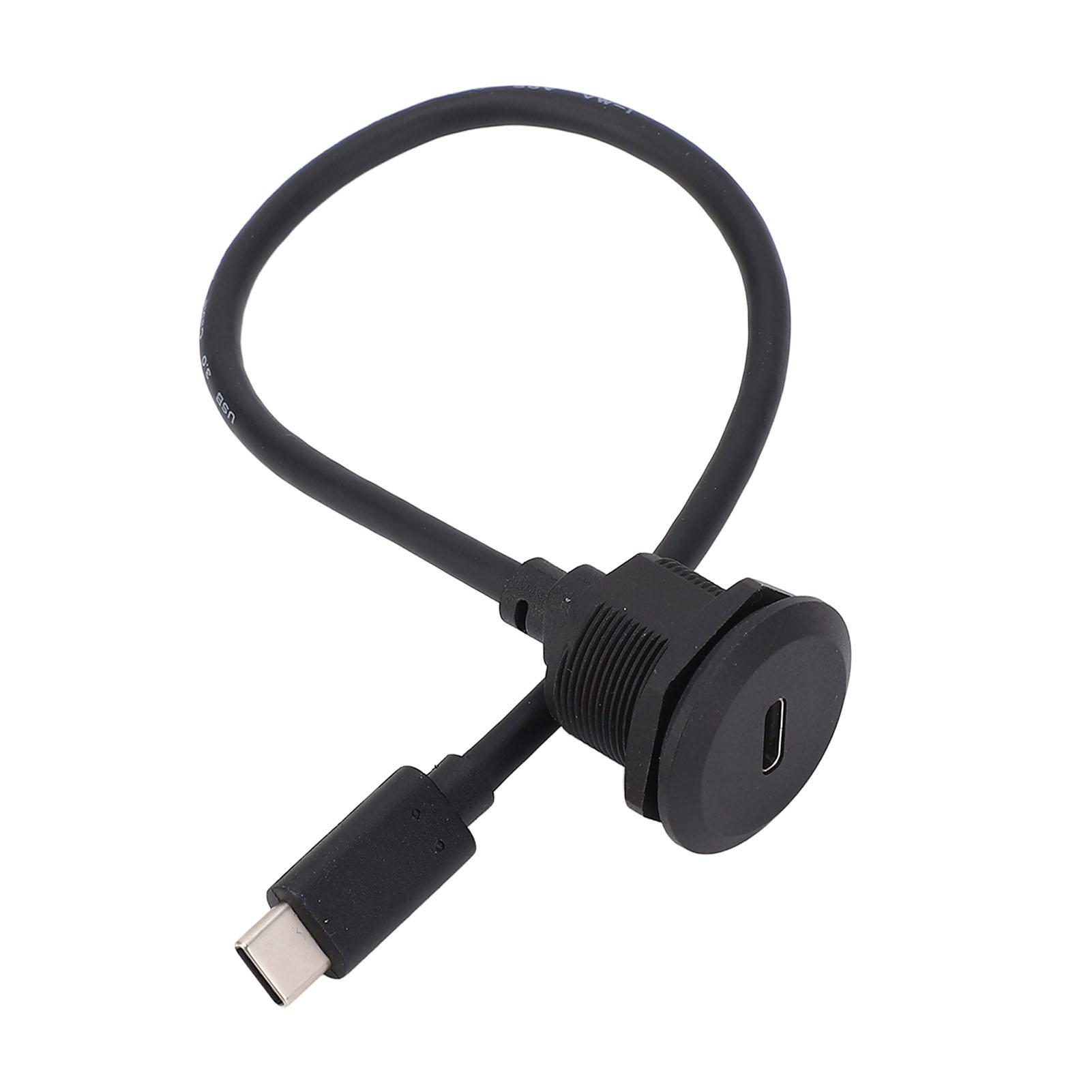 

Кабель-адаптер для удлинительного монтажа на панель 5 Гбит/с Тип C 3.0, адаптер для скрытого монтажа с разъемами «папа-мама» 20 В 3 А