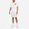 Nike T Shirts Men's White Crew Neck Moderate Straight Fit DD1377-100