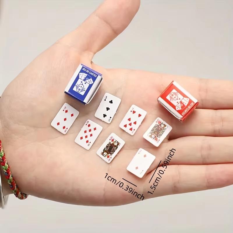 1-5set Portable Mini Poker Card Funny Cute Mini Playing Cards for Teens Adults Travel Toys Party Game Ideal Miniature Poker Card