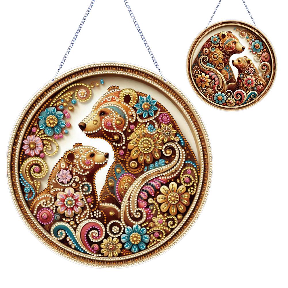 

2D/Flat DIY Special Shape Hanging Diamond Art Kits Diamond Painting Set Diamond Art Pendant Wall Decor for Home & Windows