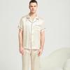Men's Long Sleeve Silk Pajama Set - Summer Mulberry Silk Homewear 1188