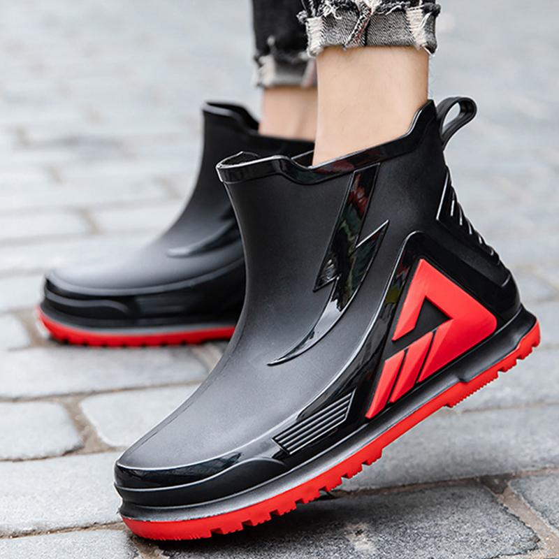 Men's Waterproof Anti-slip Rain Boots Outdoor Fishing Boots Rain Boots
