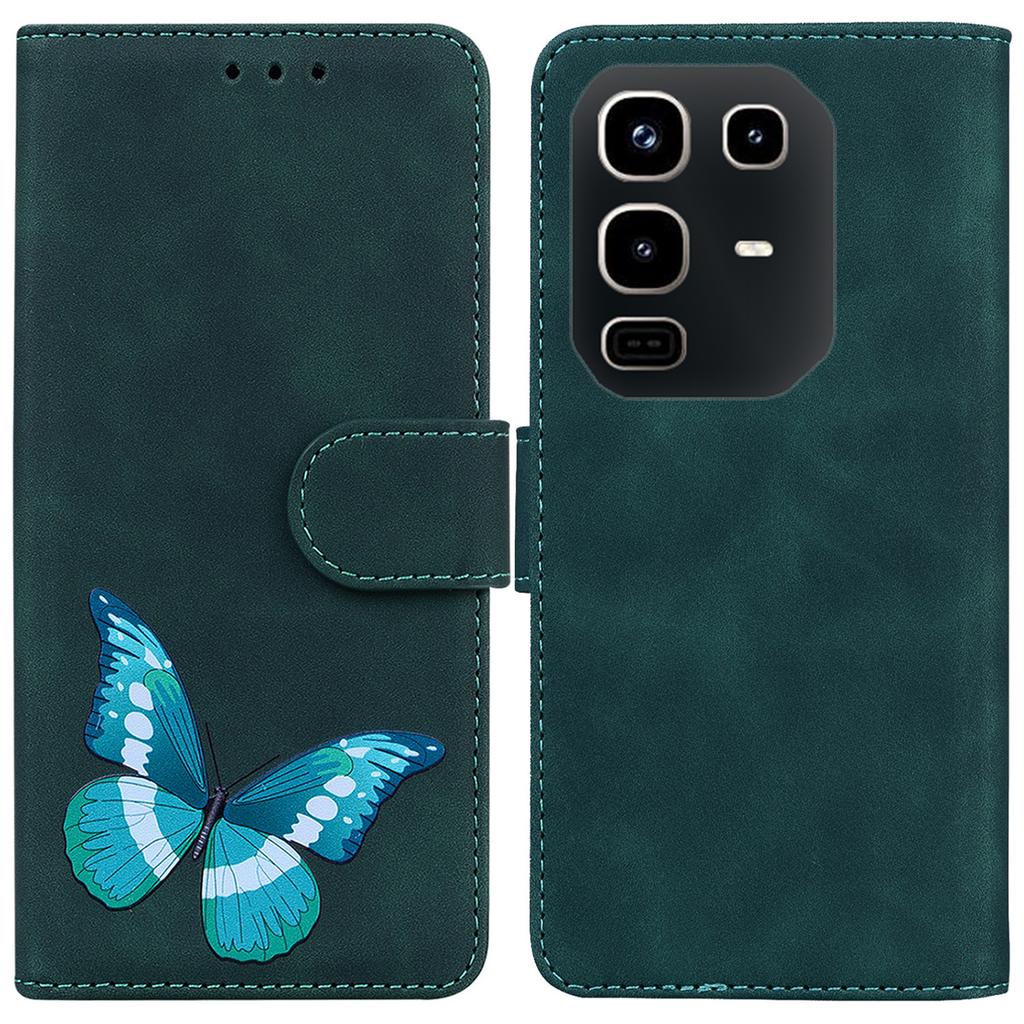 For Infinix Note 50 Pro 4G/Note 50 4G Stand Case PU Leather Phone Cover Butterfly Printed