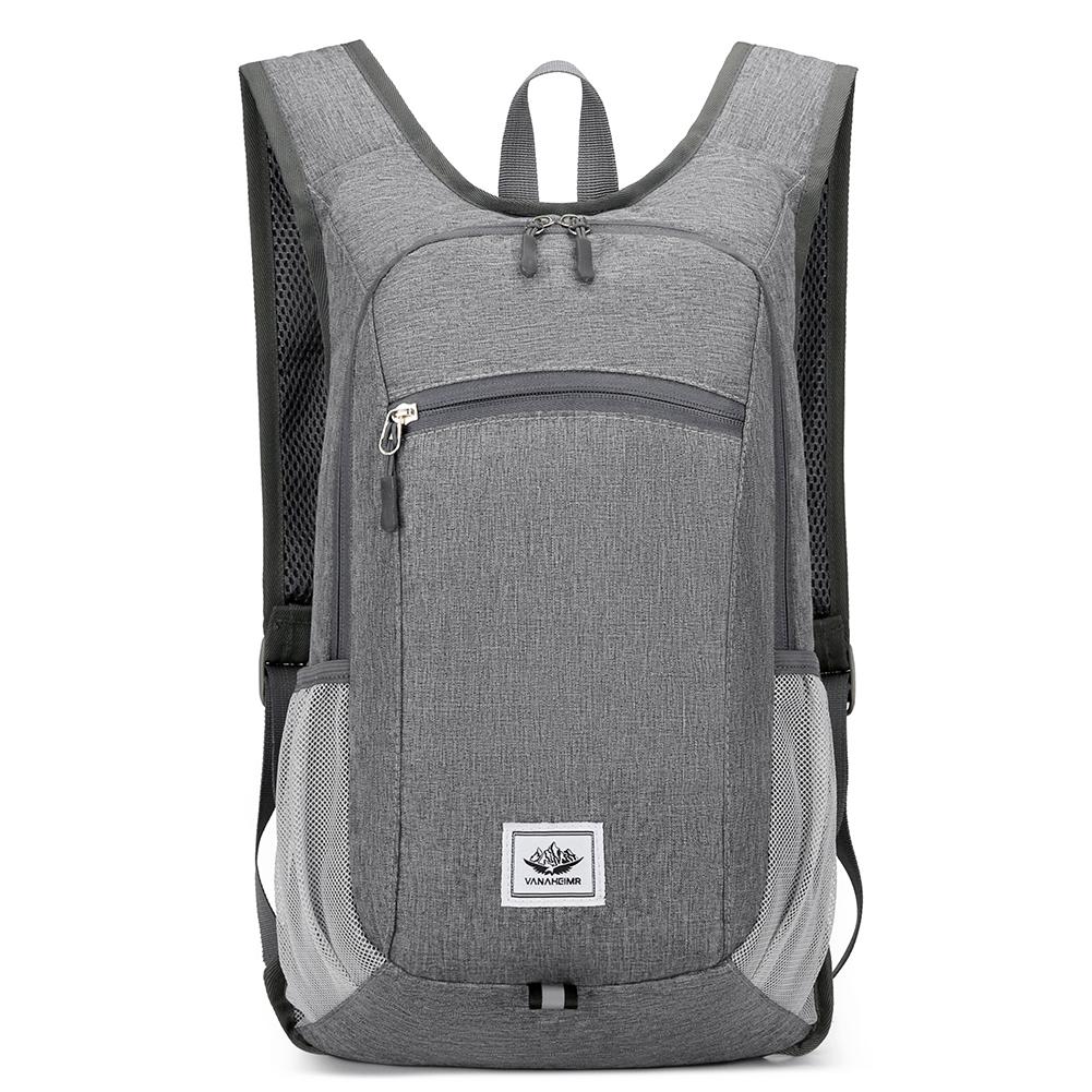 15L Portable Foldable Backpack Large Capacity Cycling Travel Daypack Reflective Mountaineering Backpack for Outdoor Sports