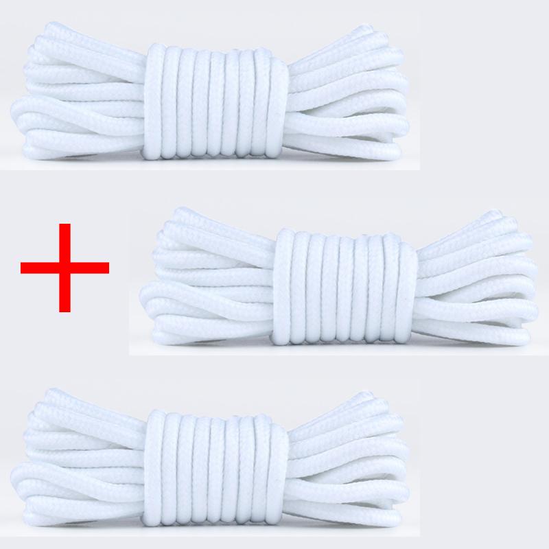 New Durable Unisex Outdoor Sports Laces Solid-Color Round Shoelaces High-quality Shoelace for Sneakers and Boots 1Pair/3Pair