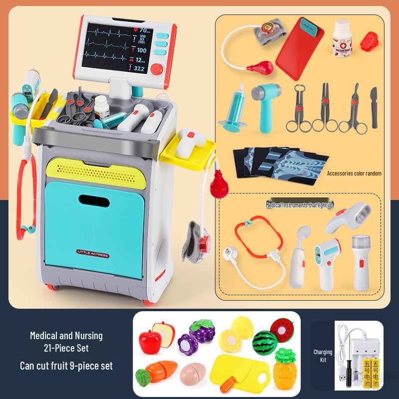 Kids' Doctor & Nurse Playset - Dollhouse Medical Kit for Kindergarten