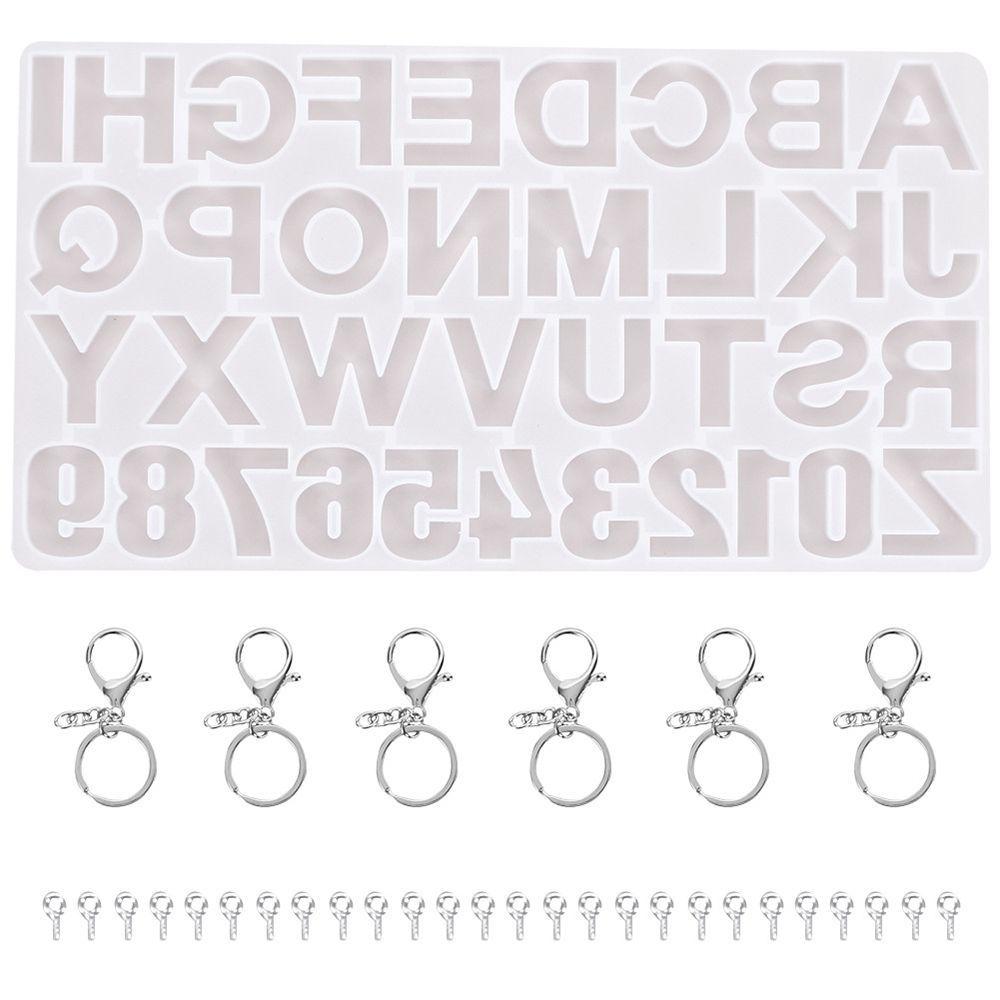 Tools Craft Handmade Kits Alphabet Letter Resin Molds Silica Gel Mould Silicone Crystal Drop Glue