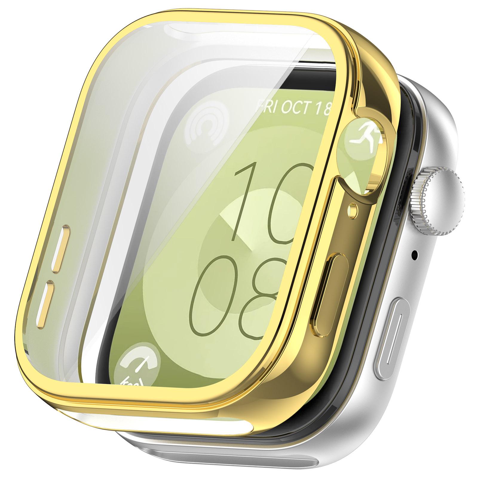 

Ремешок+Корпус Для Huawei Watch Fit 3 Ремешок Умные часы Аксессуары Замена Correa ремень Спортивный Силиконовый Браслет Huawei Watch fit3 huawei fit 3 золотой