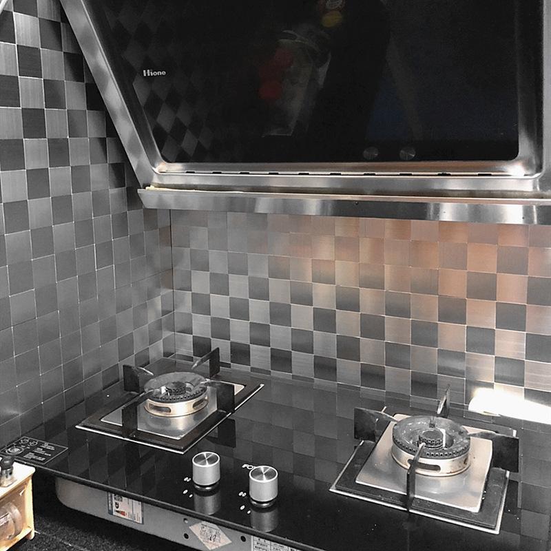 Waterproof and Oil-Proof Self-Adhesive High-Temperature Kitchen Wall Sticker - Mosaic Tile Design for Cabinets and Backsplash.