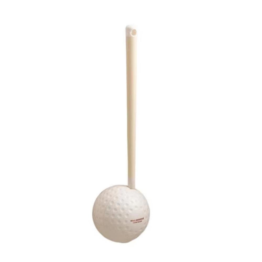 

Soft Hair Golf Toilet Plunger Bowl Brush Double-sided Golf Toilet Brush with Base Cleaning Tools