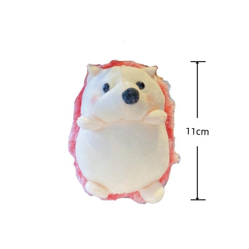 Cute Plush Hedgehog Pendant Soft Fluffy Hedgehog Doll Plush Keychain Cartoon Animal Pendant Student Couple Children Gift