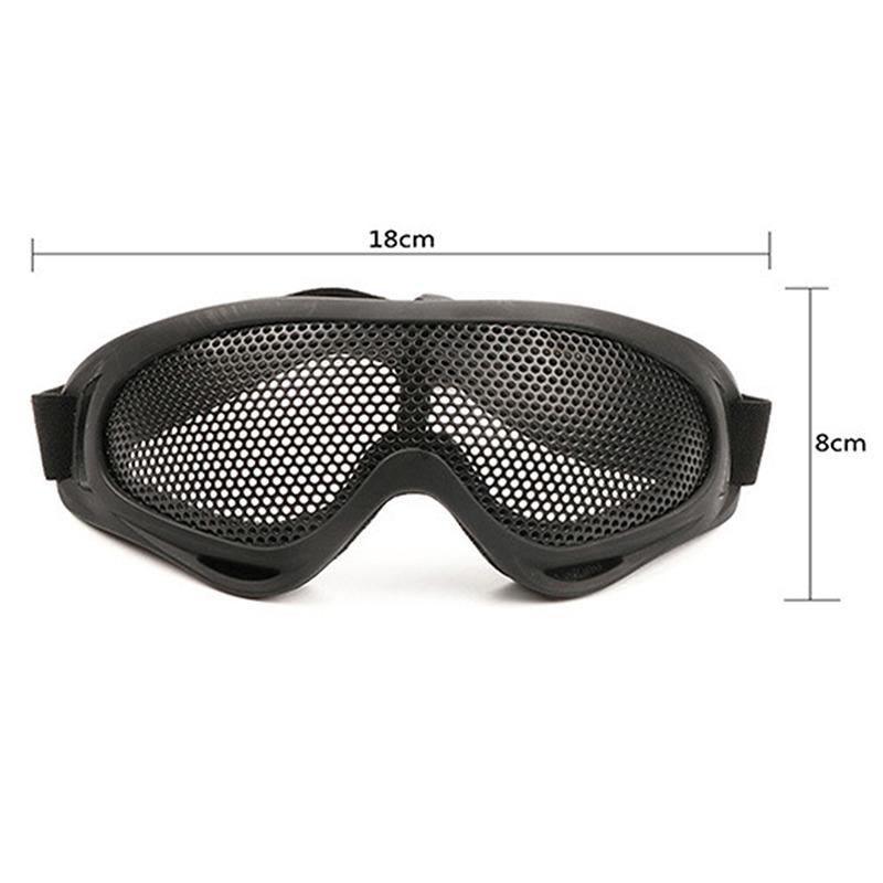 

Outdoors Airsoft Net Shock Resistance Eyes Protecting Outdoor Sports Metal Mesh Glasses Goggle Outdoor Tools Hunting чорний